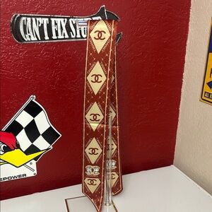 Fashion  Red and Gold purse scarf